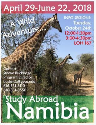 Namibia: African History, Cultures and the Environment: STUDY ABROAD info session